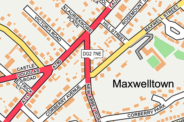 DG2 7NE map - OS OpenMap – Local (Ordnance Survey)