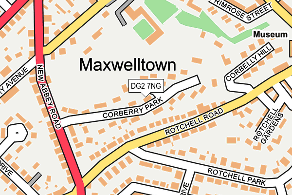 DG2 7NG map - OS OpenMap – Local (Ordnance Survey)