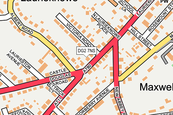 DG2 7NS map - OS OpenMap – Local (Ordnance Survey)