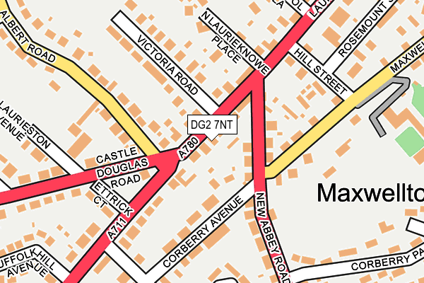 DG2 7NT map - OS OpenMap – Local (Ordnance Survey)