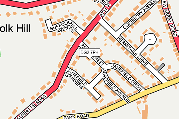 DG2 7PH map - OS OpenMap – Local (Ordnance Survey)