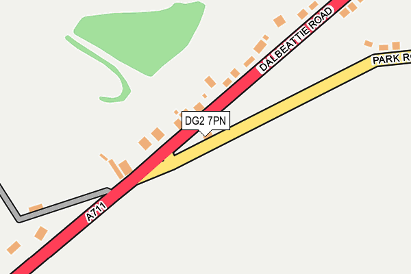 DG2 7PN map - OS OpenMap – Local (Ordnance Survey)