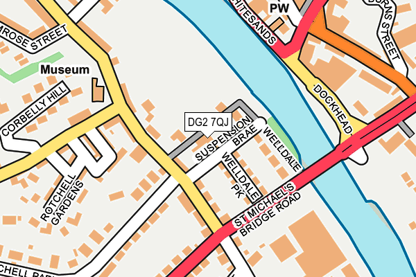 DG2 7QJ map - OS OpenMap – Local (Ordnance Survey)