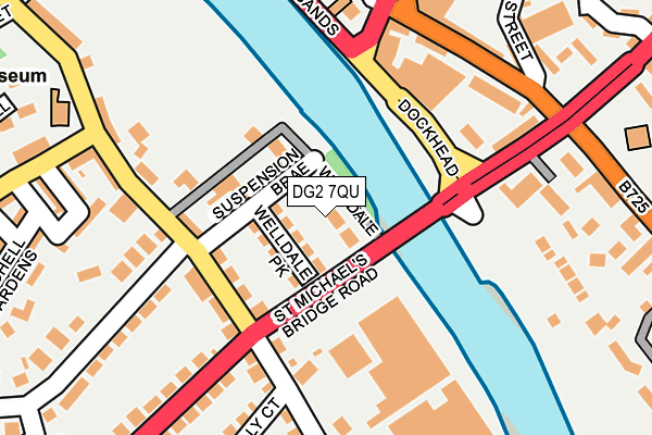 DG2 7QU map - OS OpenMap – Local (Ordnance Survey)