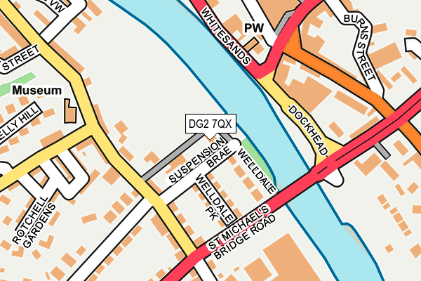 DG2 7QX map - OS OpenMap – Local (Ordnance Survey)