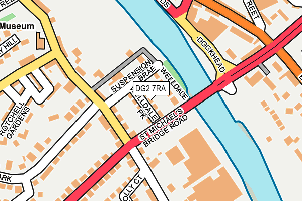 DG2 7RA map - OS OpenMap – Local (Ordnance Survey)