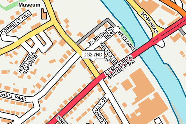 DG2 7RD map - OS OpenMap – Local (Ordnance Survey)