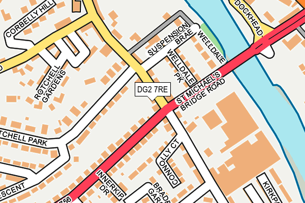 DG2 7RE map - OS OpenMap – Local (Ordnance Survey)