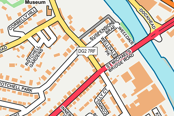 DG2 7RF map - OS OpenMap – Local (Ordnance Survey)