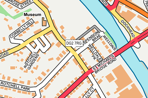DG2 7RG map - OS OpenMap – Local (Ordnance Survey)