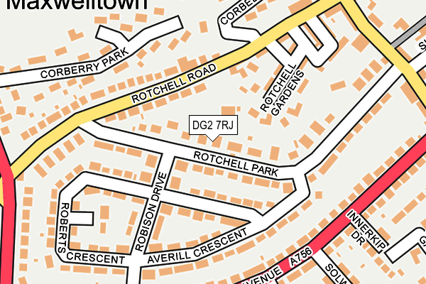 DG2 7RJ map - OS OpenMap – Local (Ordnance Survey)