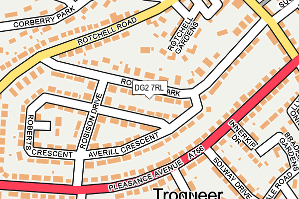 DG2 7RL map - OS OpenMap – Local (Ordnance Survey)