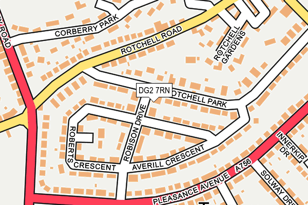 DG2 7RN map - OS OpenMap – Local (Ordnance Survey)