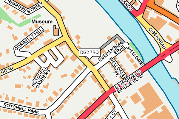 DG2 7RQ map - OS OpenMap – Local (Ordnance Survey)