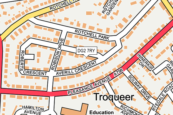 DG2 7RY map - OS OpenMap – Local (Ordnance Survey)