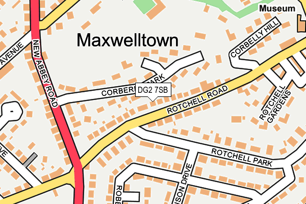 DG2 7SB map - OS OpenMap – Local (Ordnance Survey)