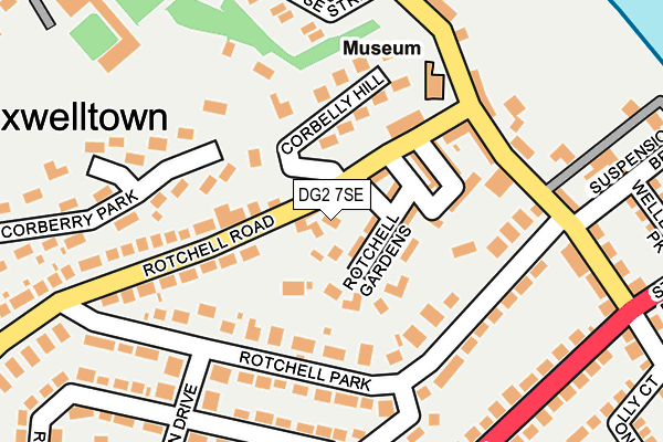 DG2 7SE map - OS OpenMap – Local (Ordnance Survey)