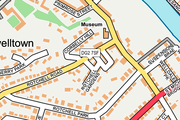 DG2 7SF map - OS OpenMap – Local (Ordnance Survey)