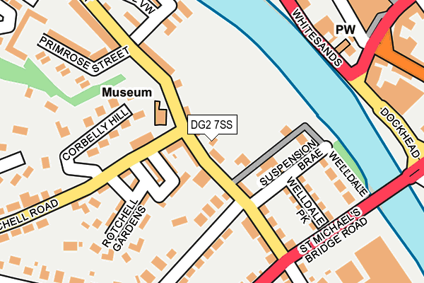 DG2 7SS map - OS OpenMap – Local (Ordnance Survey)