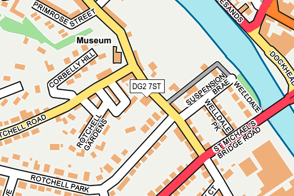 DG2 7ST map - OS OpenMap – Local (Ordnance Survey)