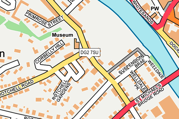 DG2 7SU map - OS OpenMap – Local (Ordnance Survey)