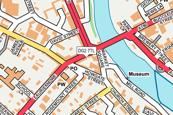 DG2 7TL map - OS OpenMap – Local (Ordnance Survey)