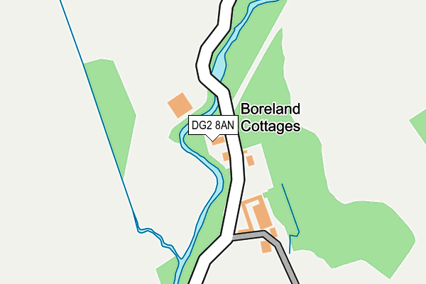 DG2 8AN map - OS OpenMap – Local (Ordnance Survey)