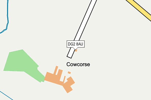 DG2 8AU map - OS OpenMap – Local (Ordnance Survey)