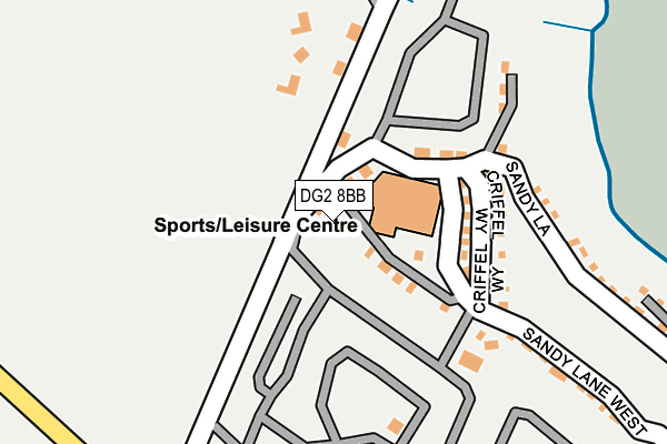 DG2 8BB map - OS OpenMap – Local (Ordnance Survey)
