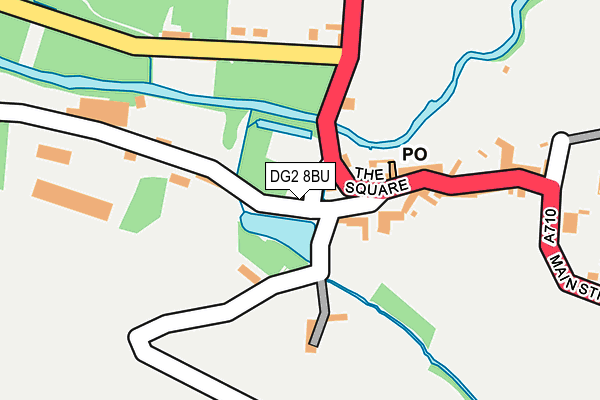 DG2 8BU map - OS OpenMap – Local (Ordnance Survey)