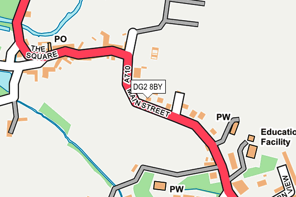 DG2 8BY map - OS OpenMap – Local (Ordnance Survey)