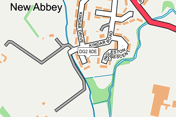 DG2 8DE map - OS OpenMap – Local (Ordnance Survey)