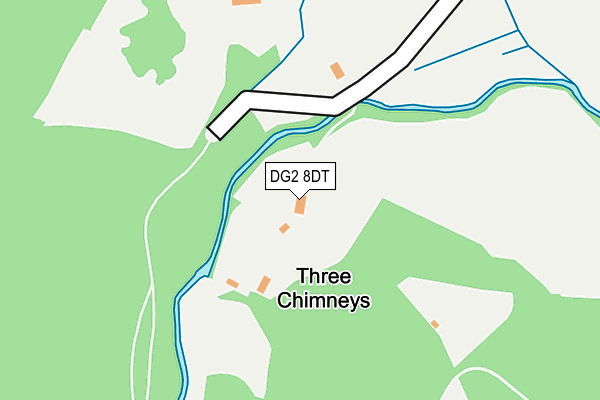 DG2 8DT map - OS OpenMap – Local (Ordnance Survey)