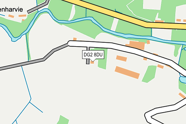 DG2 8DU map - OS OpenMap – Local (Ordnance Survey)