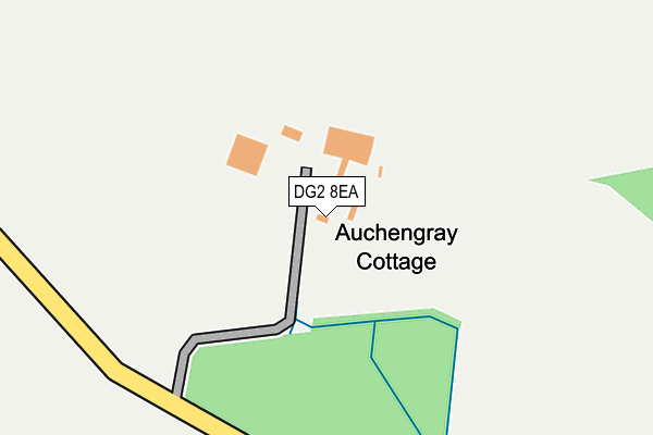 DG2 8EA map - OS OpenMap – Local (Ordnance Survey)