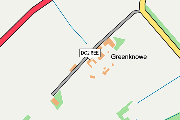 DG2 8EE map - OS OpenMap – Local (Ordnance Survey)