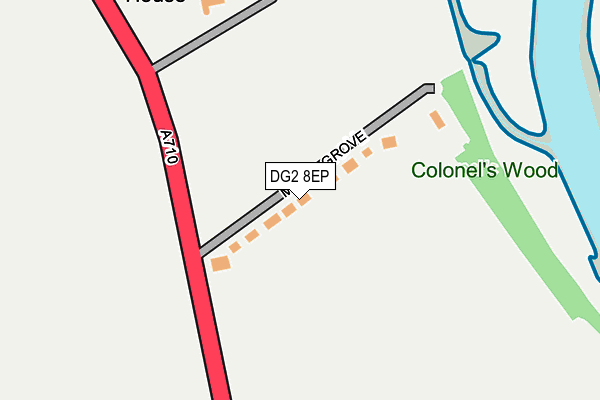 DG2 8EP map - OS OpenMap – Local (Ordnance Survey)