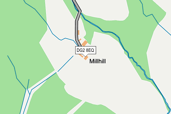 DG2 8EQ map - OS OpenMap – Local (Ordnance Survey)