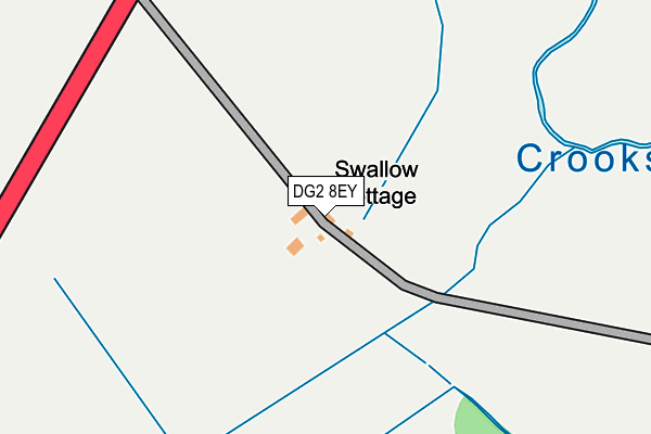 DG2 8EY map - OS OpenMap – Local (Ordnance Survey)