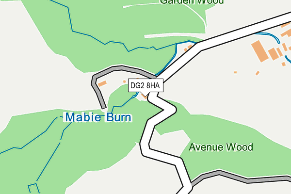 DG2 8HA map - OS OpenMap – Local (Ordnance Survey)