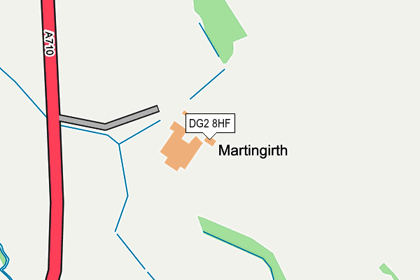 DG2 8HF map - OS OpenMap – Local (Ordnance Survey)