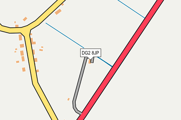 DG2 8JP map - OS OpenMap – Local (Ordnance Survey)