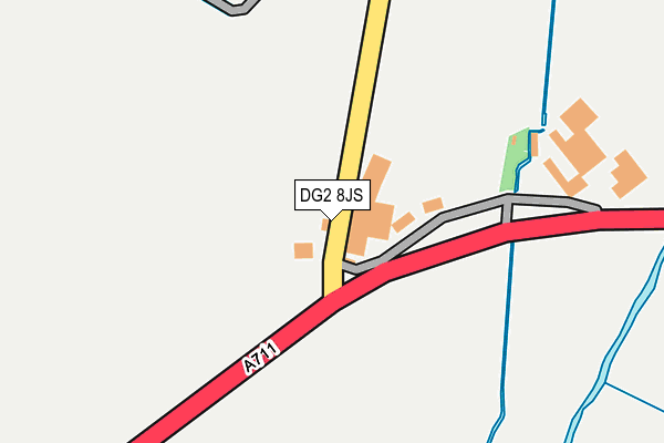 DG2 8JS map - OS OpenMap – Local (Ordnance Survey)