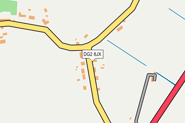 DG2 8JX map - OS OpenMap – Local (Ordnance Survey)