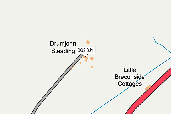 DG2 8JY map - OS OpenMap – Local (Ordnance Survey)