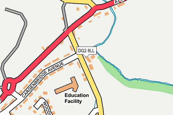 DG2 8LL map - OS OpenMap – Local (Ordnance Survey)