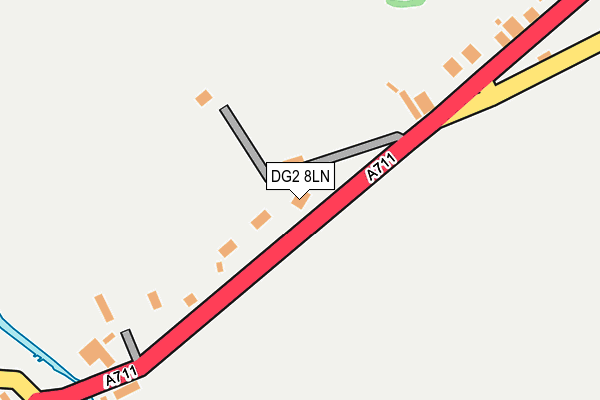 DG2 8LN map - OS OpenMap – Local (Ordnance Survey)