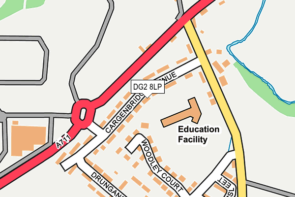 DG2 8LP map - OS OpenMap – Local (Ordnance Survey)