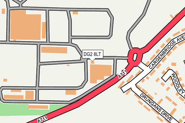 DG2 8LT map - OS OpenMap – Local (Ordnance Survey)