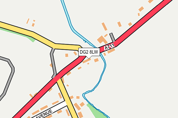 DG2 8LW map - OS OpenMap – Local (Ordnance Survey)